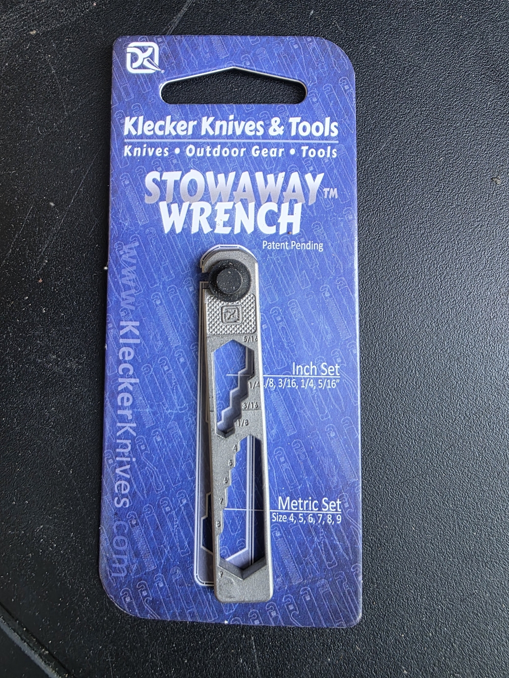 New Klecker Knives Stowaway Wrench Phone Case Accessory - Silver